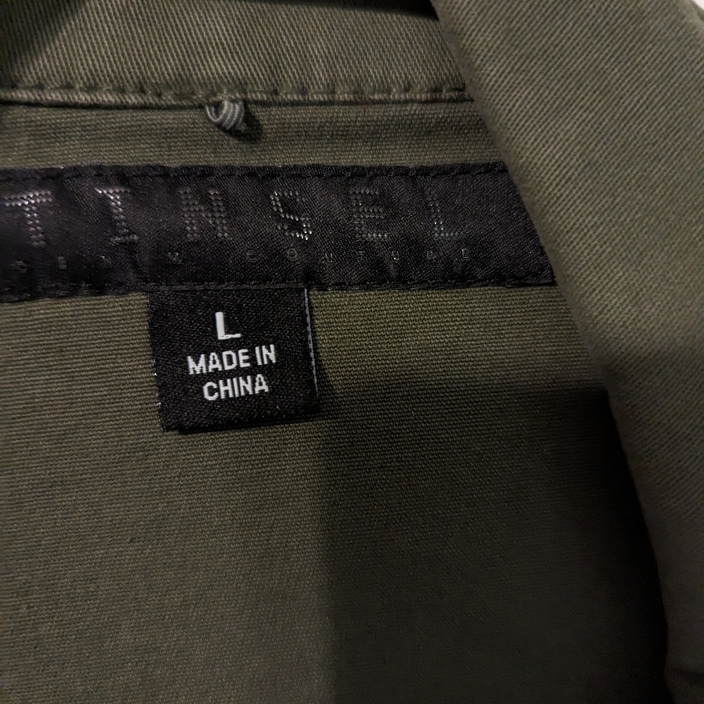 Tinsel Army Green Canvas Jacket Gem